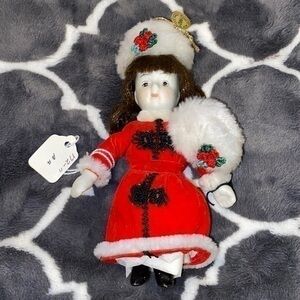 Vintage mini doll 1982 Christmas ornament